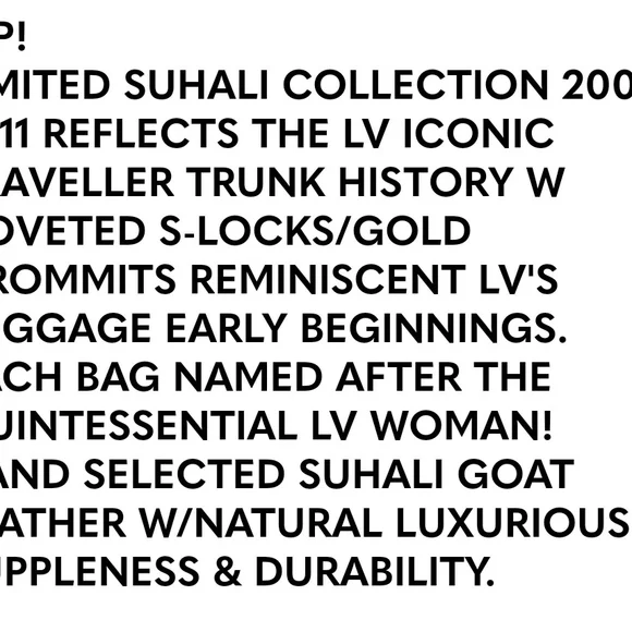 SOLD Louis Vuitton Vintage   2003 RARE SAHALI          LEATHER 'LE FABULEUX - Picture 13 of 15